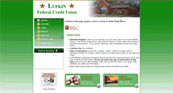 Desktop Screenshot of lufkinfcu.com